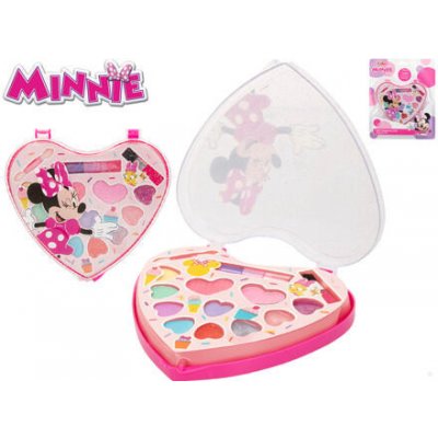 Mikro Minnie sada krásy s očními stíny a lesky na rty ve tvaru srdce na kartě