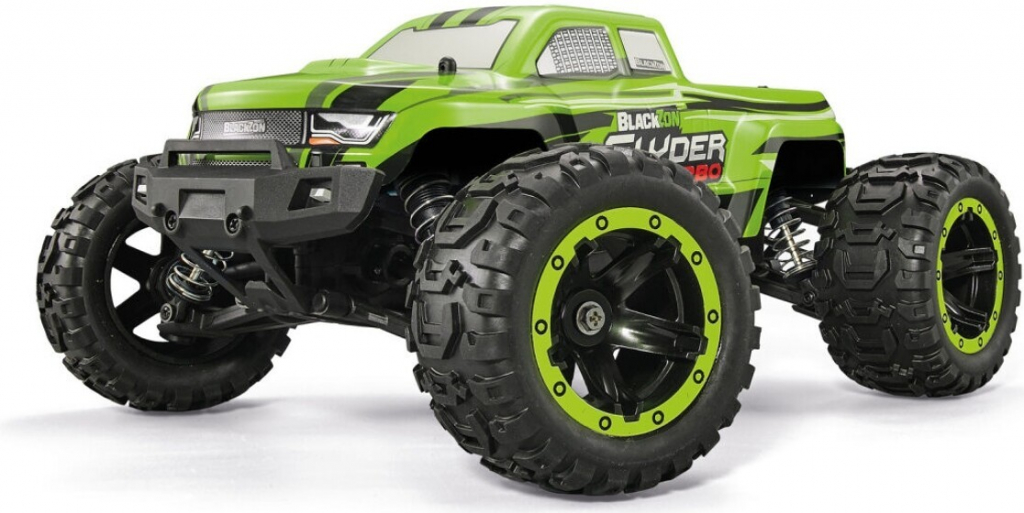 BlackZon Slyder MT Turbo 4WD Brushless Monster Truck RTR zelený 1:16