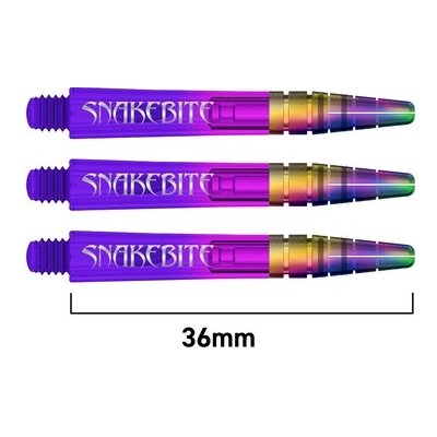 Red Dragon Peter Wright SNAKEBITE NITRO Ionic Purple Short – Zboží Mobilmania