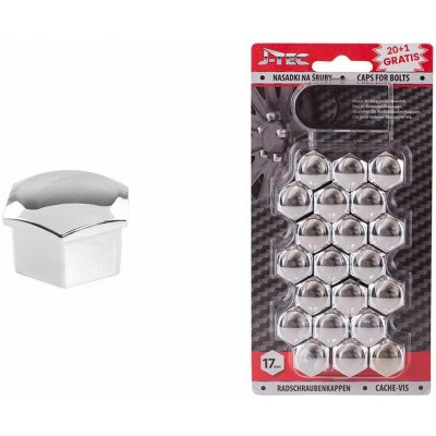 AMiO Sada krytek pro šrouby kol 17 mm - chromové – Hledejceny.cz