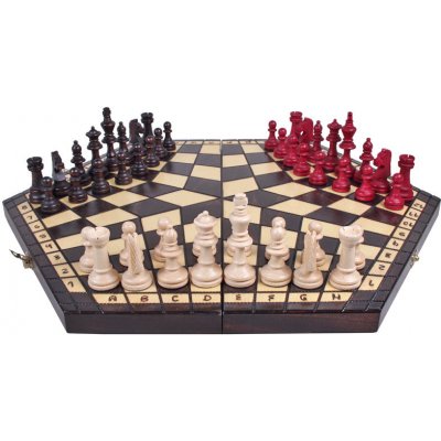 Dřevěné šachy pro tři hráče – Zboží Živě