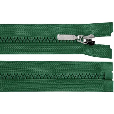Kostěný zip No 5 délka 60 cm s ozdobným jezdcem, malé, 273 zelená smrková – Hledejceny.cz