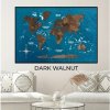 Nástěnné mapy Enjoy the Wood 3D nástěnný obraz Panel World Map Single Walnut Ocean M