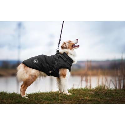 Vsepropejska Achar zimní bunda pro psa s postrojem – Zboží Mobilmania