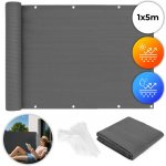 MultiGarden balkonová zástěna Shadex 1 x 5 m šedá – Zboží Dáma