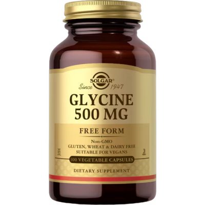 Solgar Glycine 500 mg, 100 rostlinných kapslí – Hledejceny.cz