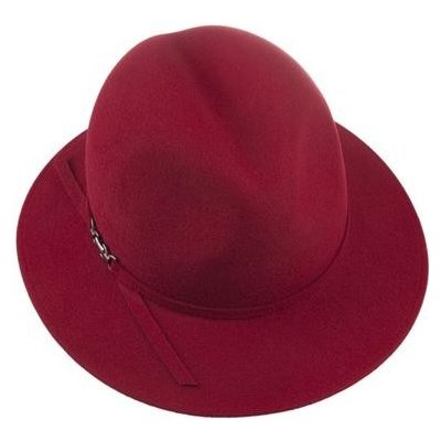 Dámský klobouk tmavá červená P0410 52814/15BB – Zboží Mobilmania