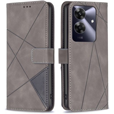 BNF Triangle knížkové pouzdro na Realme Note 60 - šedé – Zbozi.Blesk.cz