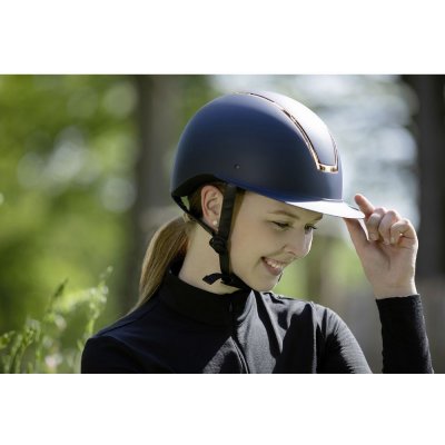 HKM Jezdecká helma Lady Shield VG1 tm.modrá tm.modrá – Zboží Mobilmania