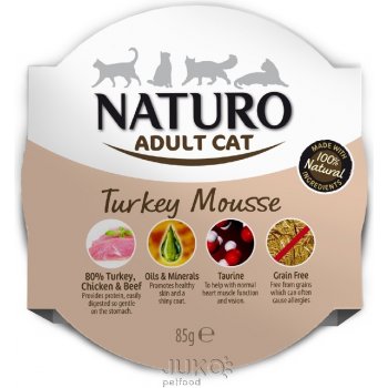 Naturo Adult Cat Turkey Mousse 85 g