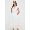 Dámské šaty Twinset Šaty lněné bílá maxi 241TT2330