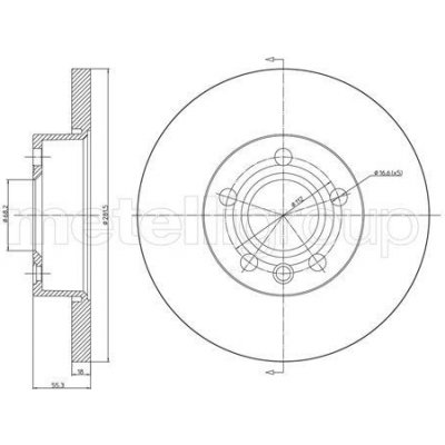 TARCZA HAM.VW T4 2,4D 96-03