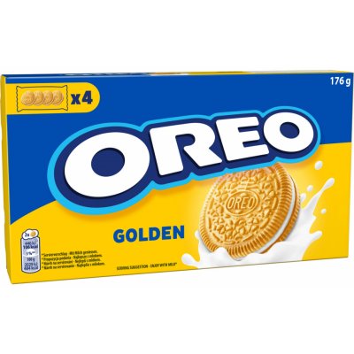 Oreo Golden sušenky s náplní s vanilkovou příchutí 176 g – Zboží Dáma
