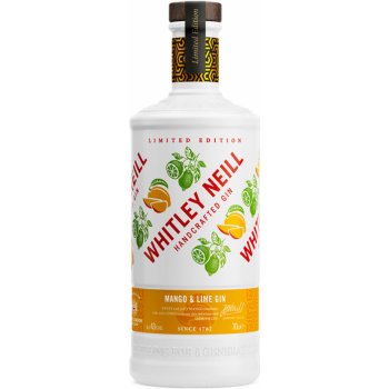 Whitley Neill Mango & Lime Gin 43% 0,7 l (holá láhev)