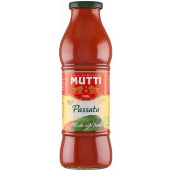 MUTTI Passata jemné rajčatové pyré s bazalkou 700 g