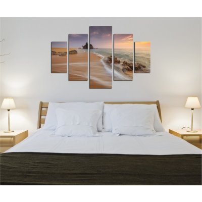 Hanah Home Vícedílný obraz Beach 92 x 56 cm – Sleviste.cz