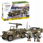 COBI 3132 World War II Americký ozbrojený terénní automobil Jeep Willys MB & Trailer – Zboží Dáma