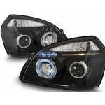 PŘEDNÍ SVĚTLA, SVĚTLOMETY, LAMPY HYUNDAI TUCSON, 2004-2010, ANGEL EYES, ČERNÉ BLACK