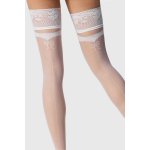 Ballerina Luxusní samodržící punčochy Wedding 373 bílá – Zboží Dáma