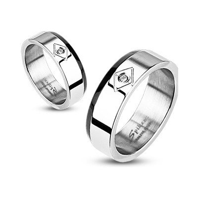 Steel Edge ocelový prsten Spikes 1007