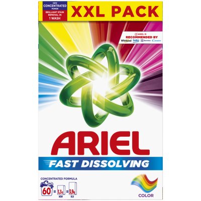 Ariel Fast Dissolving prášek Color 3,3 kg 60 PD – Zbozi.Blesk.cz