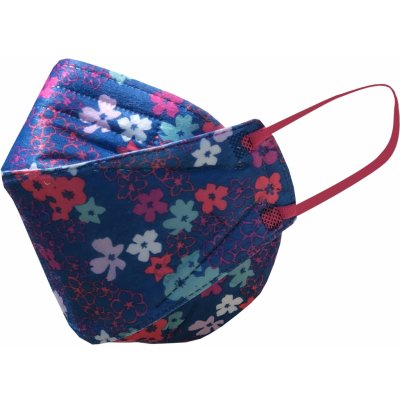Balerina Czech Zdravotnický nanorespirátor FFP2 PFHM931 FISH TYPE Multi flowers – Zboží Dáma