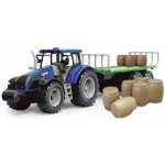 Alltoys Traktor na setrvačník s valníkem a s sudy červený – Hledejceny.cz