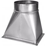 Ventishop Čtyřhranný přechod osový na kruhové potrubí 250x250/160 mm – Hledejceny.cz