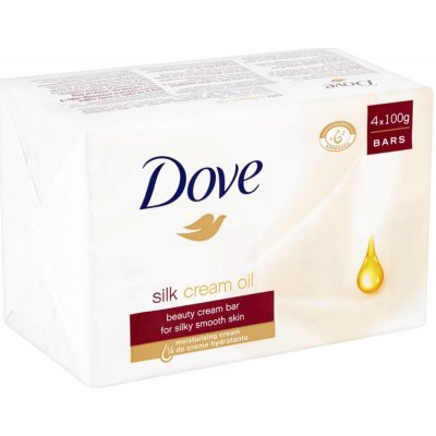 Dove Supreme Fine Silk toaletní mýdlo 4 x 100 g – Zbozi.Blesk.cz