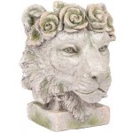 Autronic ZB1853 hlava lva, dekorace z MgO keramiky s otvorem pro květináč, Magneziová keramika – Zbozi.Blesk.cz