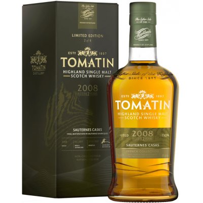 Tomatin 2008 12y Sauternes Casks French Collection 46% 0,7 l (karton) – Hledejceny.cz