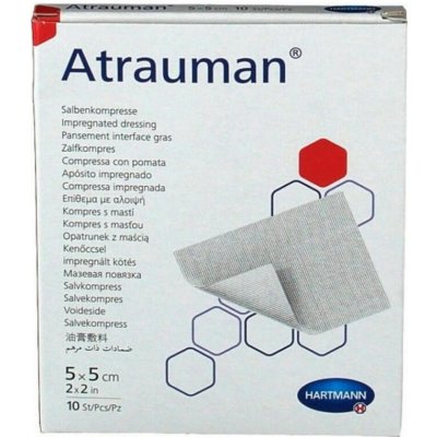 Atrauman sterilní 5 x 5 cm 10 ks mastný tyl – Zboží Mobilmania
