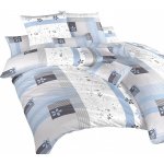 Dadka povlečení krep Flér šedomodrá 140x200 70x90 – Hledejceny.cz