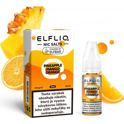 Elf Bar Elfliq Salt Pineapple Mango Orange 10 ml 20 mg – Sleviste.cz
