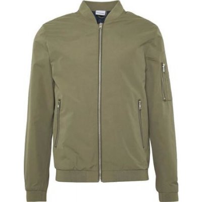 Jack&Jones pánská bunda JJ Erush Bomber 12165203 Dusky Green