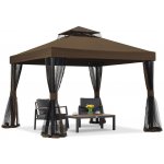 Garden Point zahradní pavilon s moskytiérou Valencia 3x3 m Hnědý – Hledejceny.cz