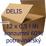 Delis konzumní líh potravinářský 60% 12 x 0,5 l (karton) – Zbozi.Blesk.cz
