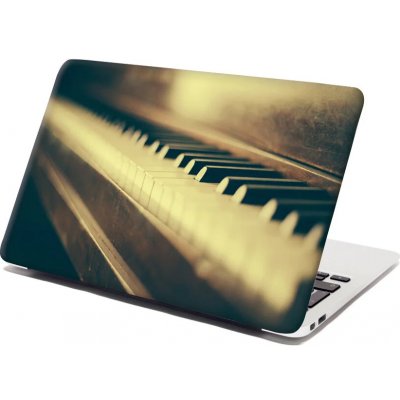 Sablio Samolepka na notebook Klávesy klavíru - 29x20 cm – Zboží Živě