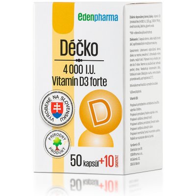 EDENPharma Déčko 4000 IU 60 kapslí – Hledejceny.cz