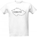 Tričko s potiskem tričko Chomutov pánské bílá – Zboží Mobilmania
