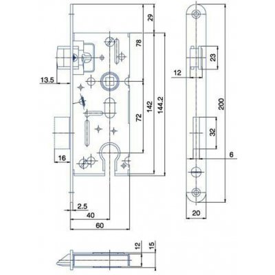 Hobes K 105 PZ 72/60mm P/L – Hledejceny.cz