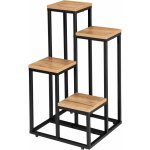 TZB Stojan na květiny MOGREN dub craft/černý – Zbozi.Blesk.cz