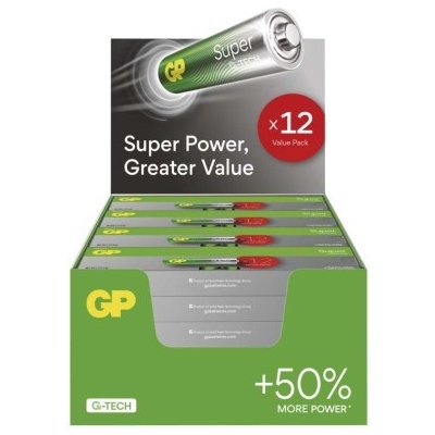 Alkalická baterie GP Super AAA (LR03), 288 ks, display box – Zbozi.Blesk.cz