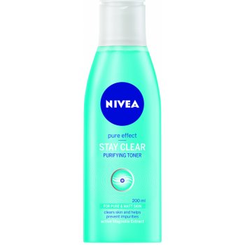 Nivea Visage Pure Effect Stay Clear čistící voda 200 ml