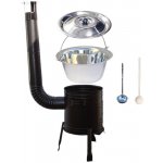 Green Home kotlík na guláš nerez 20 l 0,8 mm, Green Home kovová kotlina 39 cm, KESSEL poklice nerez 46 cm, Green Home naběračka nerez INOX, vařečka 50 cm CLASSIC (KOV) – Sleviste.cz