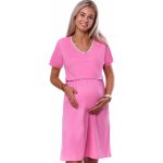 Těhotenská košilka s decentními otvory na kojení 1C3686 růžová – Zbozi.Blesk.cz