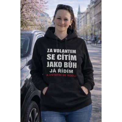 Krtex.cz dámská vtipná mikina ZA VOLANTEM – Hledejceny.cz
