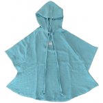 Mušelínové plážové pončo s kapucí Monkey Mum® Mentolka – Sleviste.cz