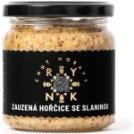 Chuť Moravy Zauzená hořčice se slaninou 200 g – Zboží Dáma