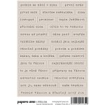 PAPERO AMO ♥ Samolepky - A PŘIŠLA ZIMA / Fráze – Zboží Živě